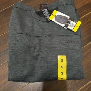 Spyder Active Men’s Small Dark Gray Crew neck Sweatshirt  Moisture Wicking